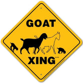 Noble Beasts - Goat X-ing Sign