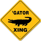 Noble Beasts - Gator X-ing Sign