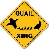 Noble Beasts - Quail X-ing Sign