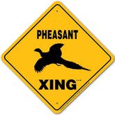 Noble Beasts - Pheasant X-ing Sign
