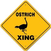 Noble Beasts - Ostrich X-ing Sign