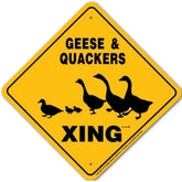 Noble Beasts - Geese & Quackers X-ing Sign