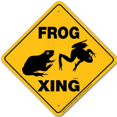 Noble Beasts - Frog X-ing Sign