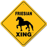 Noble Beasts - Friesian X-ing Sign