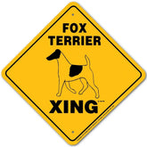 Noble Beasts - Fox Terrier (smooth) X-ing Sign