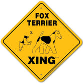Noble Beasts - Fox Terrier X-ing Sign