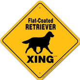 Noble Beasts - Flat Coated Retriever X-ing Sign
