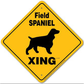 Noble Beasts - Field Spaniel X-ing Sign