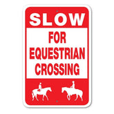 Noble Beasts - Equestrian X-ing Sign