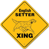 Noble Beasts - English Setter X-ing Sign