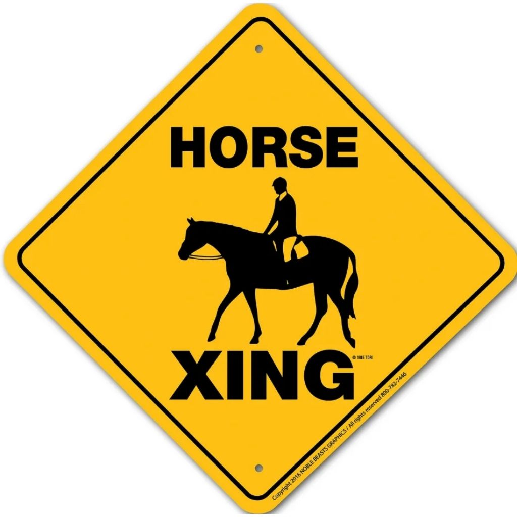 Noble Beasts - English Horse X-ing Sign