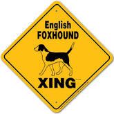 Noble Beasts - English Foxhound X-ing Sign