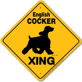 Noble Beasts - English Cocker Spaniel X-ing Sign