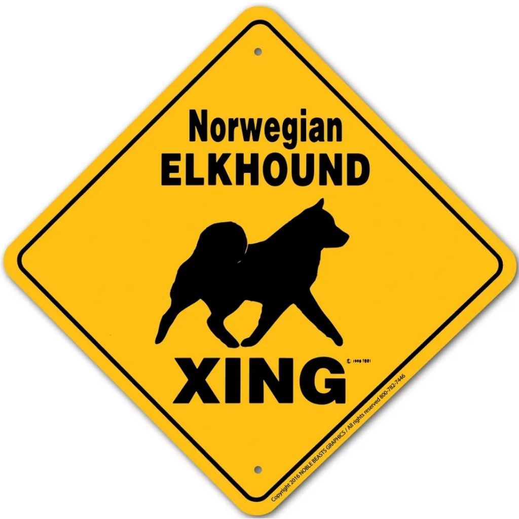 Noble Beasts - Elkhound X-ing Sign