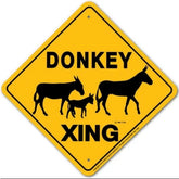 Noble Beasts - Donkey X-ing Sign