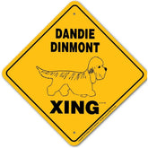Noble Beasts - Dandi Dinmont X-ing Sign