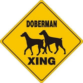 Noble Beasts - Doberman X-ing Sign