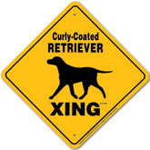 Noble Beasts - Curly Coated Retriever X-ing Sign