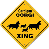 Noble Beasts - Cardigan Corgi X-ing Sign