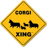 Noble Beasts - Corgi X-ing Sign