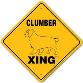 Noble Beasts - Clumber Spaniel X-ing Sign