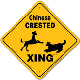 Noble Beasts - Chinese Crested X-ing Sign