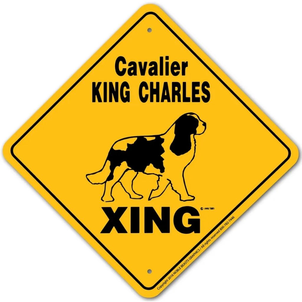 Noble Beasts - Cavalier King Charles X-ing Sign