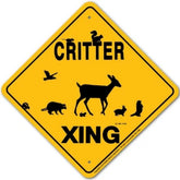 Noble Beasts - Critter (woodland) X-ing Sign