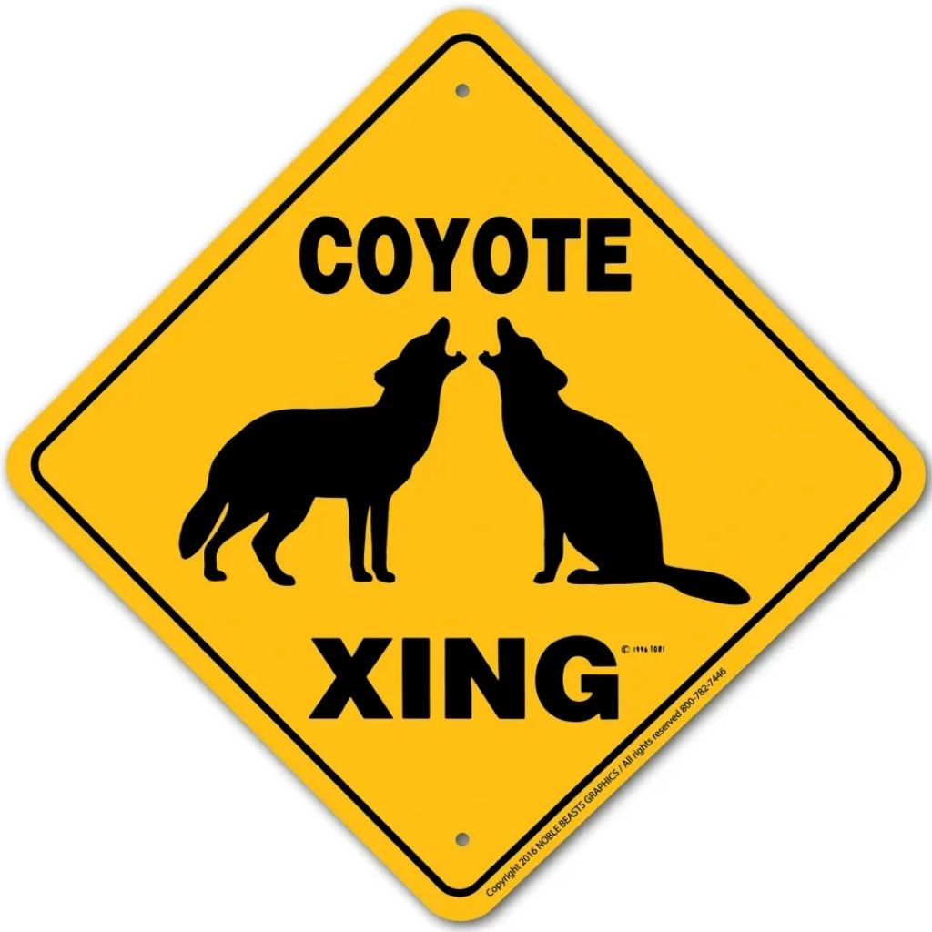 Noble Beasts - Coyote X-ing Sign