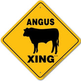 Noble Beasts - Angus Cow X-ing Sign