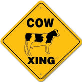 Noble Beasts - Cow X-ing Sign