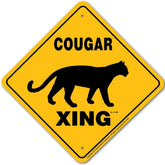 Noble Beasts - Cougar X-ing Sign