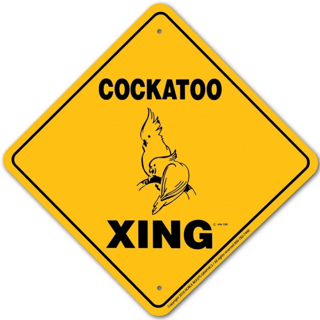 Noble Beasts - Cockatoo X-ing Sign