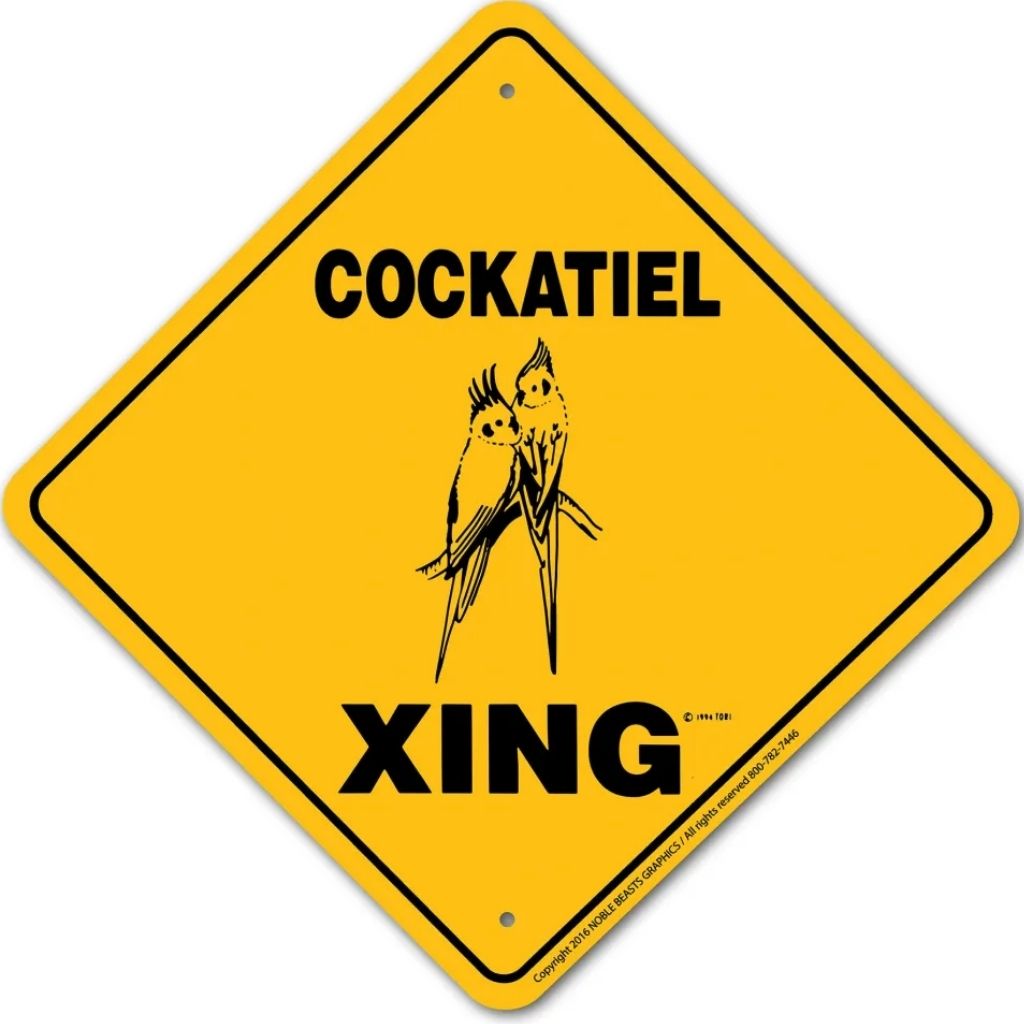 Noble Beasts - Cockatiel X-ing Sign