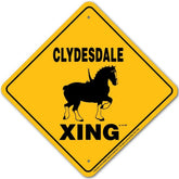 Noble Beasts - Clydesdale X-ing Sign