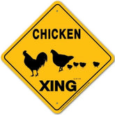 Noble Beasts - Chicken X-ing Sign