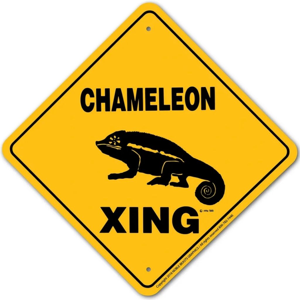 Noble Beasts - Chameleon X-ing Sign