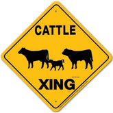 Noble Beasts - Cattle Generic X-ing Sign