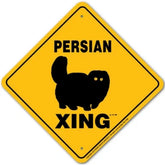 Noble Beasts - Persian Cat X-ing Sign