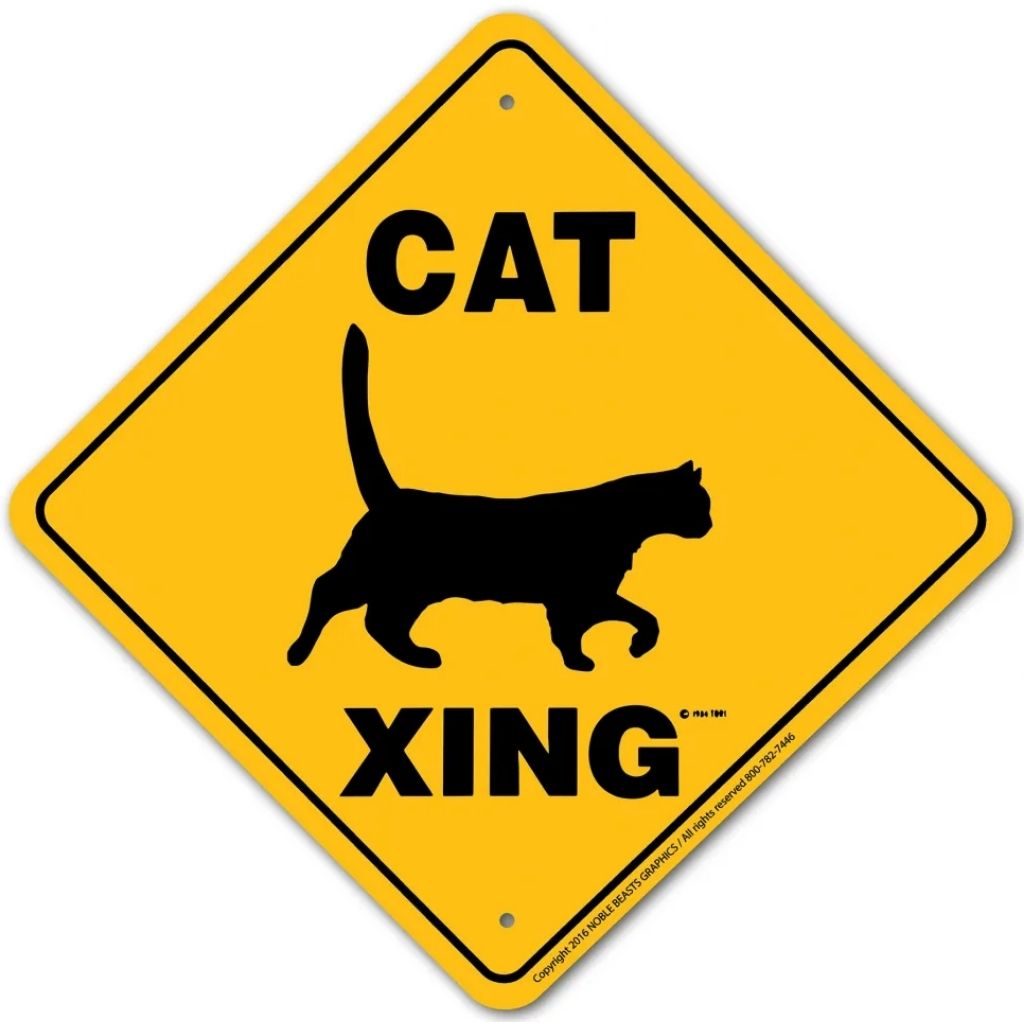 Noble Beasts - Generic Cat X-ing Sign