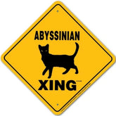 Noble Beasts - Abyssinian Cat X-ing Sign