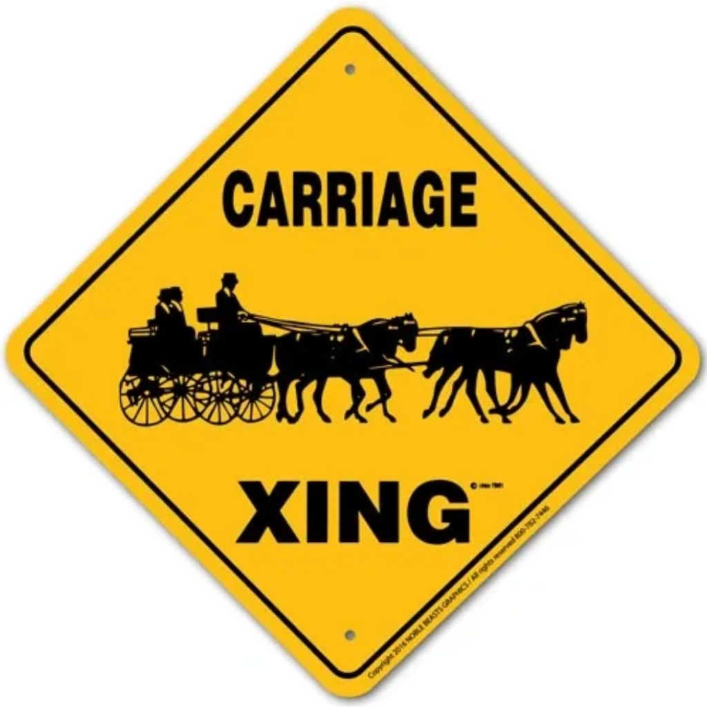 Noble Beasts - Carriage (4 in Hand) X-ing Sign