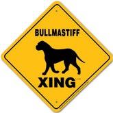Noble Beasts - Bullmastiff X-ing Sign