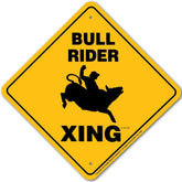 Noble Beasts - Bull Rider X-ing Sign