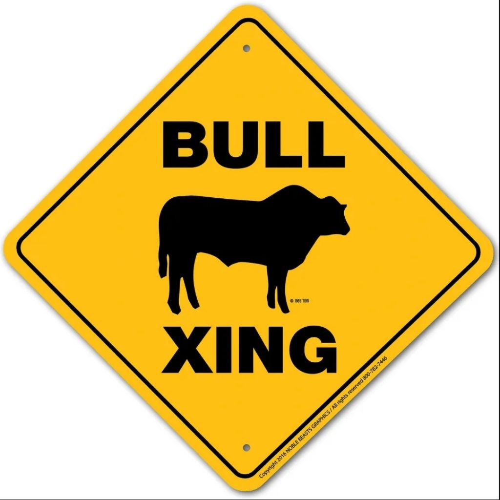 Noble Beasts - Bull X-ing Sign