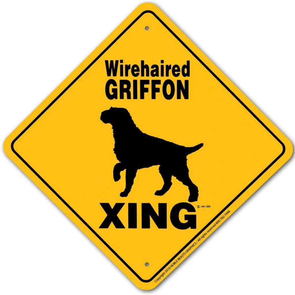 Noble Beasts - Brussels Griffon Wirehaired X-ing Sign