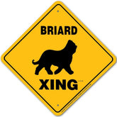 Noble Beasts - Briard X-ing Sign