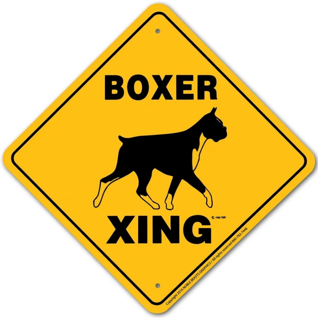 Noble Beasts - Boxer X-ing Sign