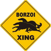 Noble Beasts - Borzoi X-ing Sign