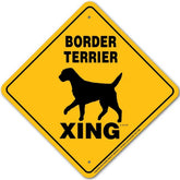 Noble Beasts - Border Terrier X-ing Sign